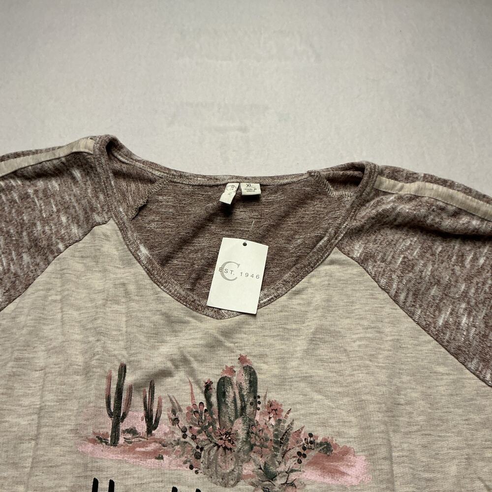 Cato Women’s Long Sleeve Shirts, " Hard To Handle" Sz XL NWT 3714 - Picture 5 of 14